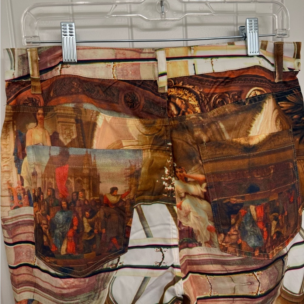Finesse Artistic Print Women's Straight Leg Pants sz XL - Picture 6 of 11